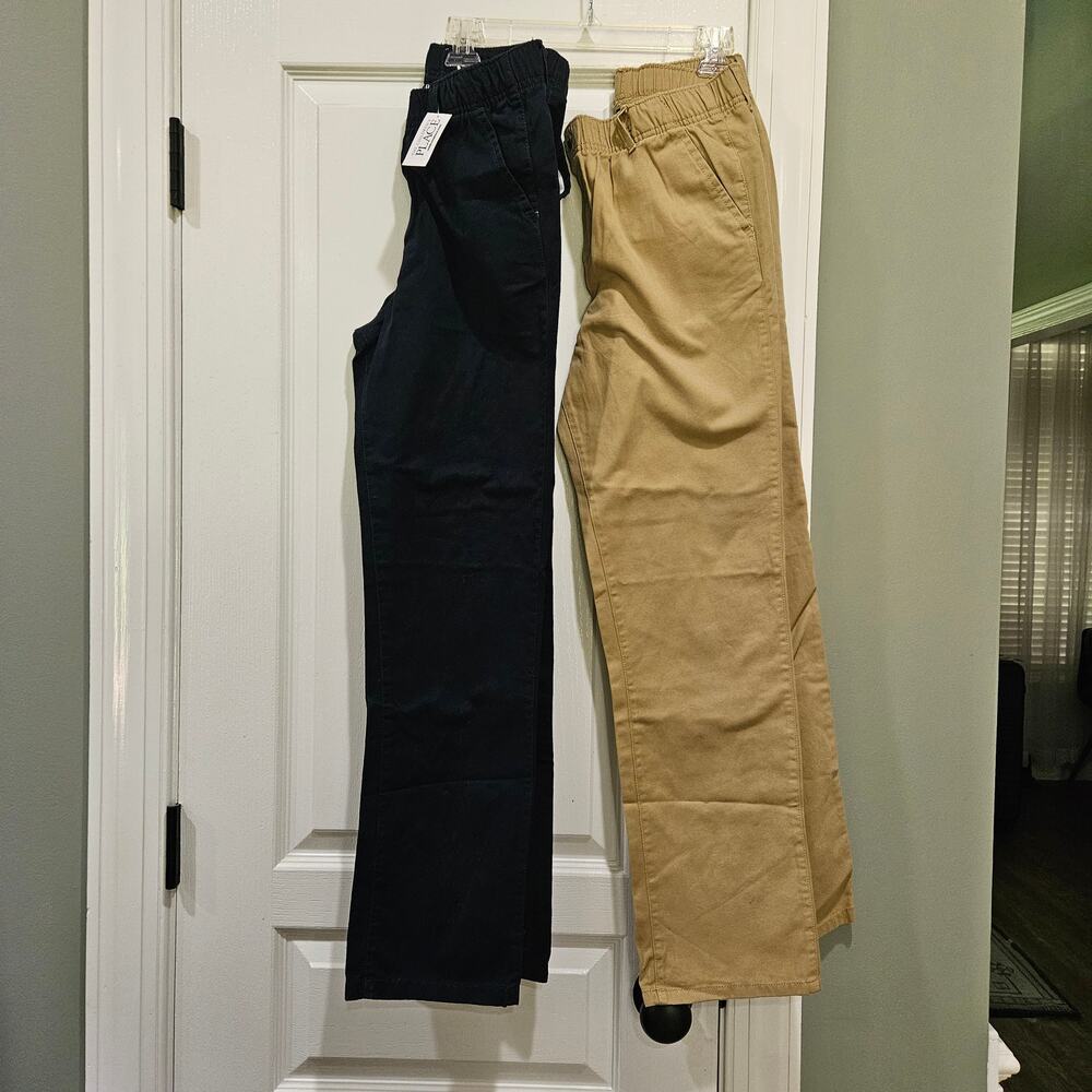 4 Pairs Children's Place Boy's Sz 14 Pull On Relaxed Straight Leg Chino Pants - Picture 2 of 9